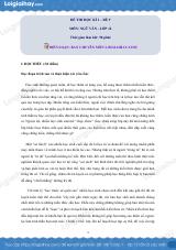 Đề số 9 - Đề kiểm tra học kì 1 - Ngữ văn 12